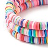 3Pcs Polymer Clay Heishi Surfer Stretch Bracelets Set BJEW-JB07717-6