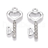Rack Plating Alloy Pendants FIND-N005-32P-1