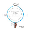 Summer Beach Natural Shell Pendant Glass Seed Beaded Necklaces for Women FS-WGEF253-11-2