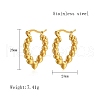 304 Stainless Steel Hoop Earrings PC3613-02-4