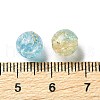 Transparent Crackle Acrylic Beads DACR-D300-01A-8mm-3