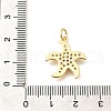 Brass Micro Pave Clear Cubic Zirconia Pendants KK-Q040-01J-G-3