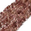 Natural Strawberry Quartz Beads Strands G-P575-C05-6mm-2