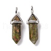 Natural Unakite Pendants G-K329-39P-2