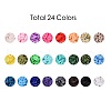240G 24 Colors Handmade Polymer Clay Beads CLAY-JP0001-07-8mm-2