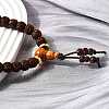 Buddhist Jewelry Prayer 108 Rudraksha Seed Mala Beads Necklaces NJEW-M102-01-3