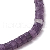 Natural Lepidolite Beads Stretch Bracelets for Men Women BJEW-JB11670-07-4
