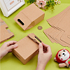 Rectangle Kraft Paper Gift Bags with Hole Handle CON-WH0088-84-3