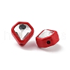 Spray Painted Alloy Bead PALLOY-H134-31-2