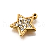 304 Stainless Steel Micro Pave Rhinestone Pendants Charms STAS-K256-28G-02-2