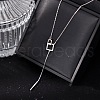 925 Sterling Silver Square Y Necklaces for Women FS-WGCF124-01-5
