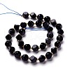 Synthetic Blue Goldstone Beads Strand G-M367-36B-2