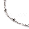 304 Stainless Steel Cable Chain Necklaces STAS-O053-29P-3