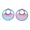 Ion Plating(IP) 201 Stainless Steel Filigree Pendants STAS-S118-092-1