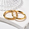 Ion Plating(IP) 304 Stainless Steel Hoop Earrings EJEW-L215-38G-1