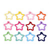 Spray Painted Iron Key Snap Hook Clasps for Keychains KEYC-T008-01-1