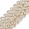 Electroplate Transparent Glass Beads Strands EGLA-N002-16-A02-1