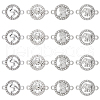 SUNNYCLUE 32Pcs 4 Styles Alloy Crystal Rhinestone Connector Charms FIND-SC0007-40-1