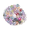 Electroplated Synthetic Moonstone Beads Strands G-C131-A01-02-2