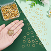 Unicraftale 400Pcs Brass Linking Rings UNKW-UN0002-99B-3