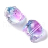 Transparent Spray Paint Glass Beads GLAA-Z011-09-2