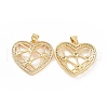 Brass Micro Pave Cubic Zirconia Pendants ZIRC-P106-04LG-02-1