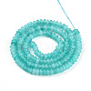 Dyed Natural White Jade Beads Strands G-T139-57A-06-2