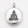 Tibetan Style Alloy Pendants TIBEP-Q078-28AS-NR-4
