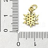 Brass Micro Pave Colorful Cubic Zirconia Pendants KK-H475-19G-03-3