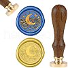 DIY Wood Wax Seal Stamp AJEW-WH0131-078-1