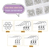 80Pcs 5 Style 304 Stainless Steel Earring Hooks STAS-YW0001-24-2