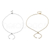 2Pcs 2 Colors 304 Stainless Steel Singapore Chain Necklace Making AJEW-JB01333-2