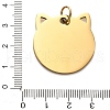 201 Stainless Steel Stamping Blank Tag Pendants STAS-H438-03G-1-3