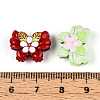 Baking paint Alloy Enamel Beads PALLOY-T090-64-3