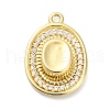 Brass Micro Pave Cubic Zirconia Pendants KK-L229-030G-1
