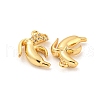 Brass Micro Pave Cubic Zirconia Pendants KK-K369-02G-05-2