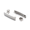 304 Stainless Steel Stud Earring Finding STAS-Z091-02P-03-2