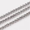 Tarnish Resistant 304 Stainless Steel Rolo Chains CHS-K001-99A-1