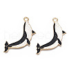 Rack Plating Alloy Enamel Pendants PALLOY-N164-016-2