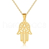 Hollow Hamsa Hand Pendant Necklace DQ3494-1-1