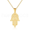 Hollow Hamsa Hand Pendant Necklace DQ3494-1-1