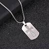 201 Stainless Steel Pendant Necklaces NJEW-D307-02P-B-1