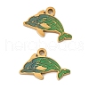 304 Stainless Steel Enamel Charms STAS-Z139-03G-08-1