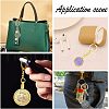  8Pcs 2 Colors Alloy Pendant Keychain FIND-NB0002-91-7