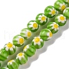 Handmade Millefiori Lampwork Beads Strands LAMP-G164-05M-1
