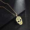 201 Stainless Steel Pendant Necklaces for Man NJEW-Q336-04A-G-2