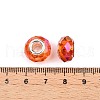 Baking Paint Transparent Glass European Beads GPDL-N004-C14mm-A02-3