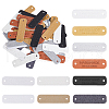 Globleland 50Pcs 5 Colors PU Leather Labels FIND-GL0001-61-1