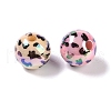 UV Plating Rainbow Iridescent Opaque Acrylic Beads MACR-K361-02A-2