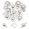 Unicraftale 10Pcs Brass Snap Clasps KK-UN0001-73-1